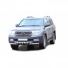 Защита переднего бампера «Труба двойная» Люкс (d63,5) для Toyota Land Cruiser 200 (2007-2011)(Окрашенное) купить недорого с доставкой в Находка