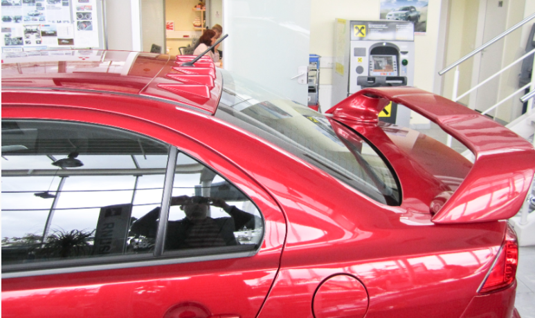 Аэродинамический рассекатель (накладка на крышу) "Zodiak Generator" для Mitsubishi Lancer X купить недорого с доставкой в Находка