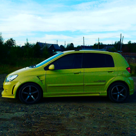 Пластиковые крылья с жабрами для Hyundai Getz рестайлинг (2004-2007 г.в.) купить недорого с доставкой в Находка