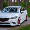 Капот "SkyActivSport" var №1 (с глухими жабрами) для Mazda 6 (2013-н.в.) купить недорого с доставкой в Находка