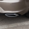 Имитация выхлопа SILVER (серебристый) для Volkswagen Polo Liftback (2020-2023) купить недорого с доставкой в Находка