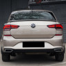 Имитация выхлопа SILVER (серебристый) для Volkswagen Polo Liftback (2020-2023) купить недорого с доставкой в Находка