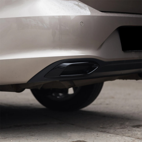 Имитация выхлопа SPACE GRAY (серый глянец) для Volkswagen Polo Liftback (2020-2023) купить недорого с доставкой в Находка