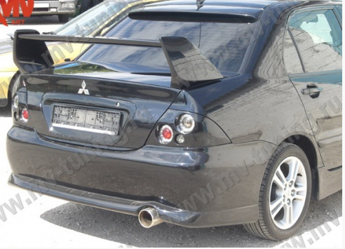 Спойлер высокий стиль "EVO" var №1 для Mitsubishi Lancer IX 2003-2009 купить недорого с доставкой в Находка