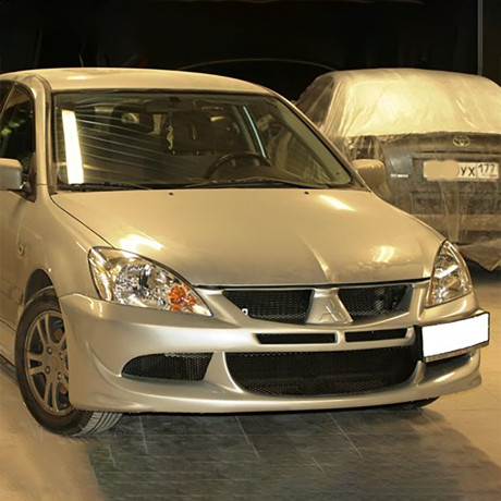 Бампер передний в стиле "EVO" для Mitsubishi Lancer IX (2003-2009) купить недорого с доставкой в Находка