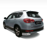 Защита заднего бампера двойная угловая d63/51мм (НПС) HAVAL H6 (2014-н.в.) купить недорого с доставкой в Находка