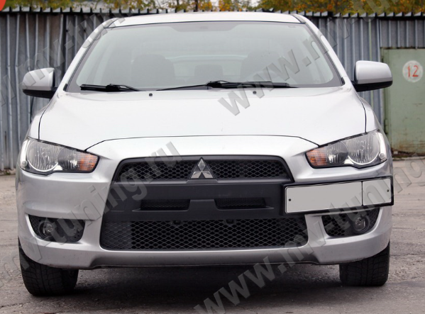 Воздуховоды радиатора в передний бампер (Цельные) var №2 для Mitsubishi Lancer X (2007-2010) купить недорого с доставкой в Находка