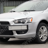 Воздуховоды радиатора в передний бампер (Цельные) var №2 для Mitsubishi Lancer X (2007-2010) купить недорого с доставкой в Находка