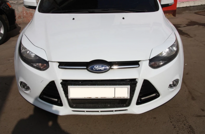 Накладки на фары (реснички) широкие var №1 для Ford Focus 3 (2012-2014) купить недорого с доставкой в Находка