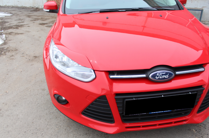 Накладки на фары (реснички) узкие var №2 для Ford Focus 3 (2012-2014) купить недорого с доставкой в Находка