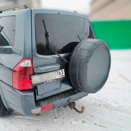 Колпак запасного колеса (Абс шагрень, закрытый) для Mitsubishi Pajero 3 купить недорого с доставкой в Находка
