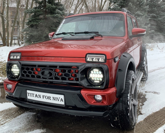 Решетка радиатора "TITAN" для B@3 2121, 21213, 21214, 2131 "L@DA 4x4" (без защитной сетки) RAPTOR купить недорого с доставкой в Находка