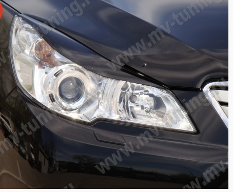 Накладки на фары (реснички) для Subaru Outback (4th generation)/Legacy (5th generation)(2009-2014) купить недорого с доставкой в Находка