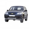 Защита переднего бампера "Труба двойная" B@3 2123 "Chevrolet Niv@" RS (d63.5) купить недорого с доставкой в Находка