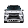 Защита переднего бампера двойная с зубьями d63/63мм (НПС) LEXUS 450D (2015-н.в.) купить недорого с доставкой в Находка