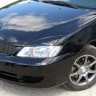 Накладки на фары (реснички) широкие var №2 для Mitsubishi Lancer IX (2004-2007) купить недорого с доставкой в Находка