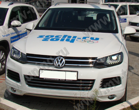 Накладки на фары (реснички) для Volkswagen Touareg (2nd generation) (2010-2015) купить недорого с доставкой в Находка