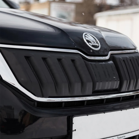 Зимний экран верхний, (текстурный пластик) для Skoda Kodiaq (2016-2021) купить недорого с доставкой в Находка